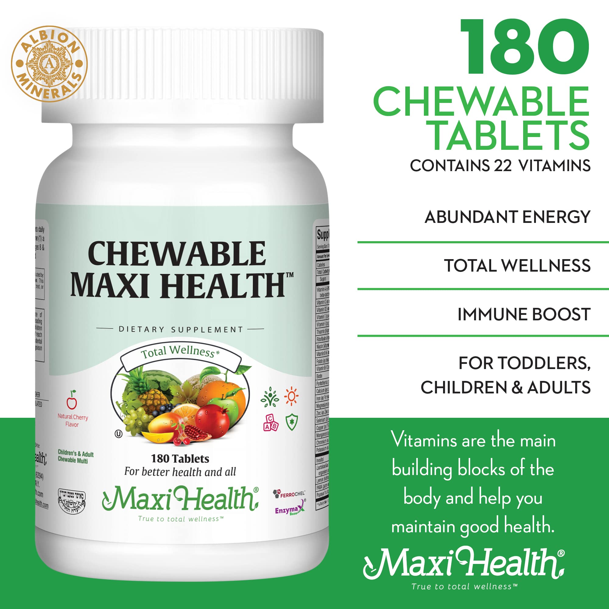 Maxi Health papaya powder ingredient note on packaging emphasizing natural nutrients