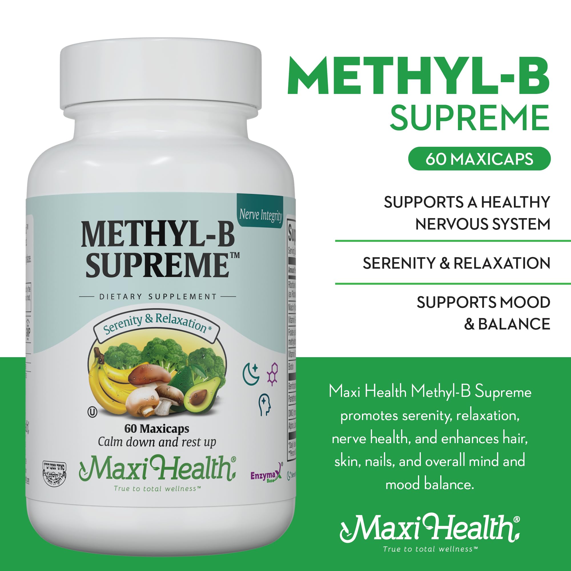 Maxi Health Stress B Complex capsules ready to empower daily energy.