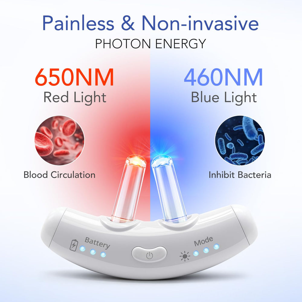 Maxie red light emission close-up highlighting non-invasive therapy option.