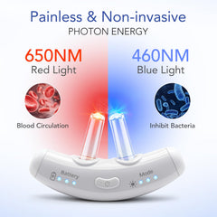 Maxie red light emission close-up highlighting non-invasive therapy option.
