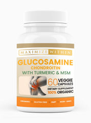 Maximize Within glucosamine chondroitin turmeric msm bottle supports daily mobility