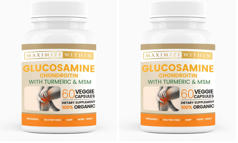 Maximize Within Glucosamine Chondroitin bottle suggesting joint support.