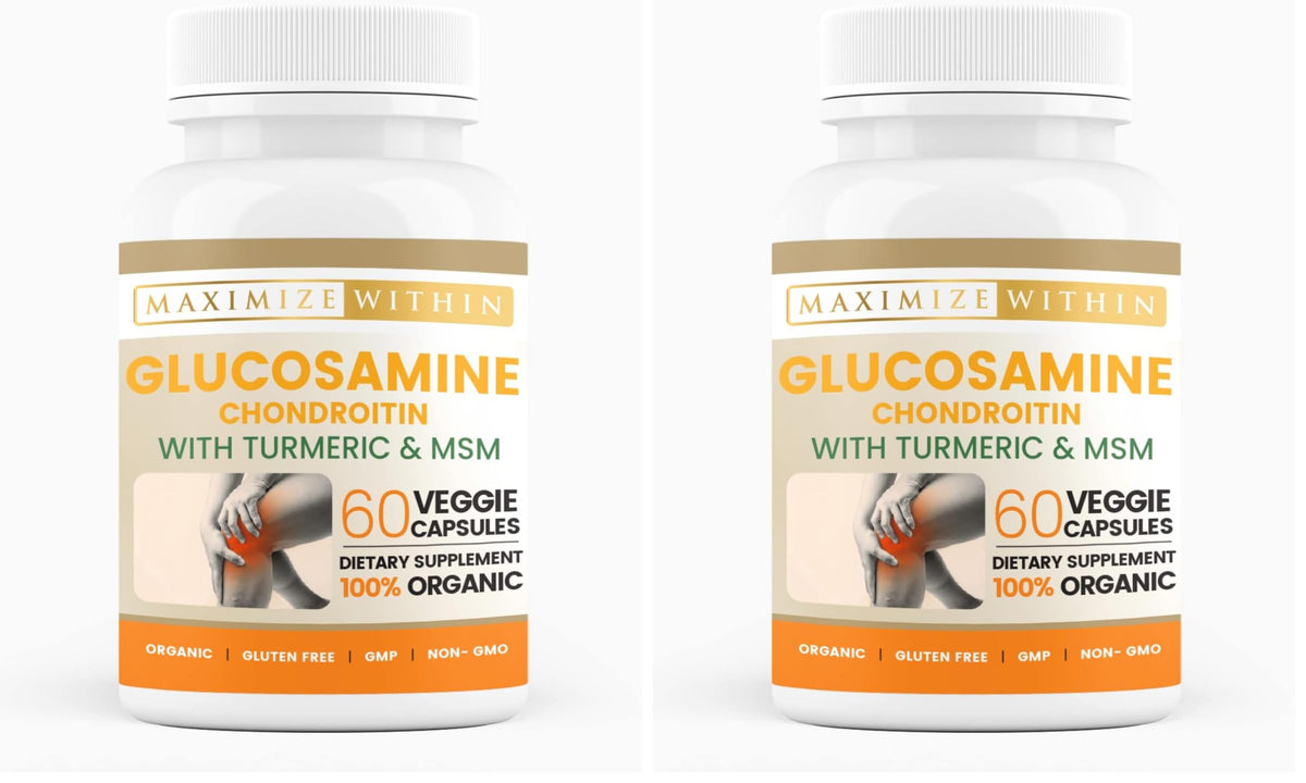 Maximize Within Glucosamine Chondroitin bottle suggesting joint support.