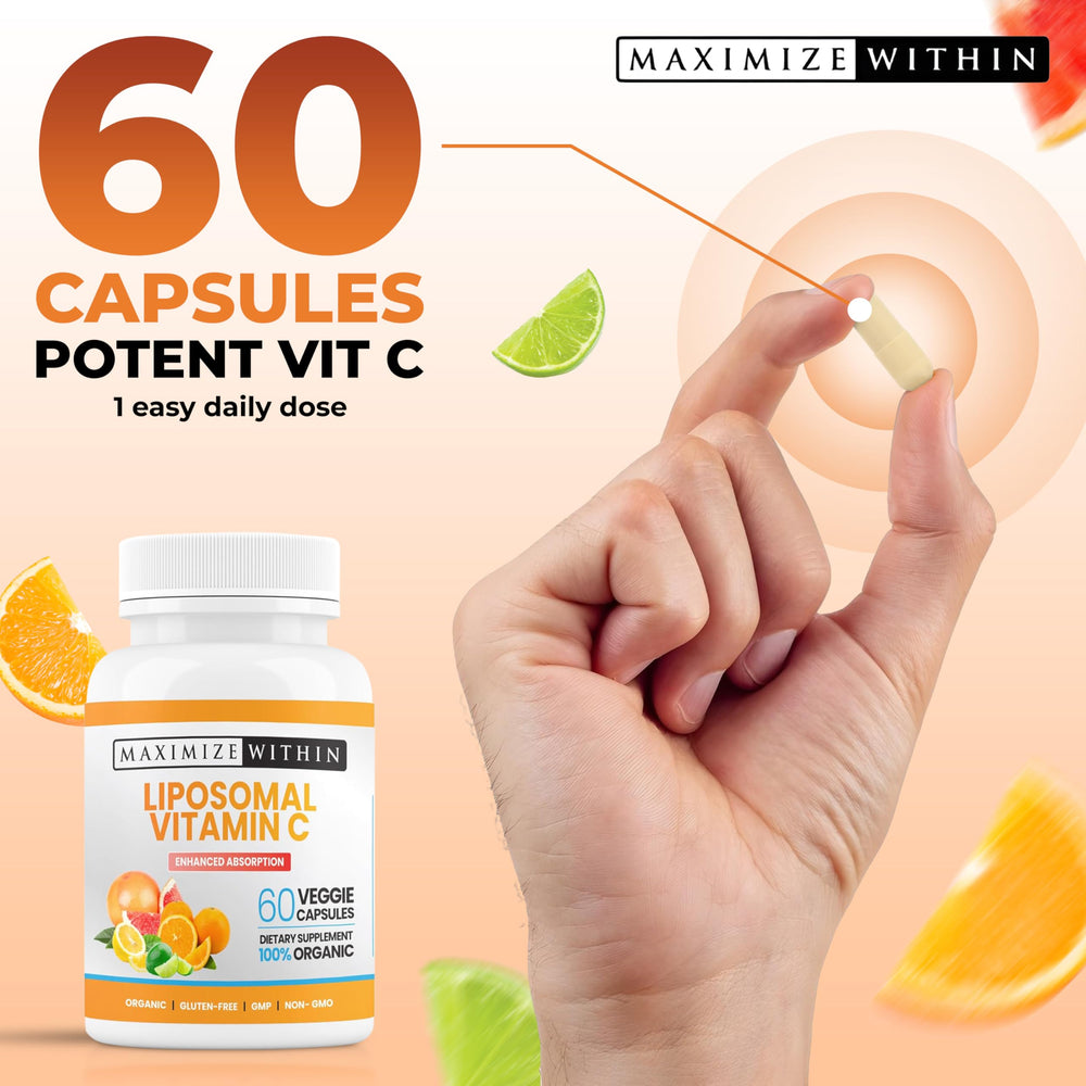 Maximize Within Liposomal Vitamin C Capsules immune context ambiance suggesting lifestyle support.