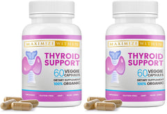 Maximize Within thyroid supplement bottle front view highlighting energy-boosting ingredients