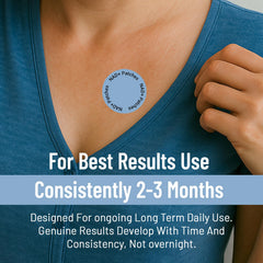 Maximum NAD patch eight-hour release for sustained NAD+ delivery.