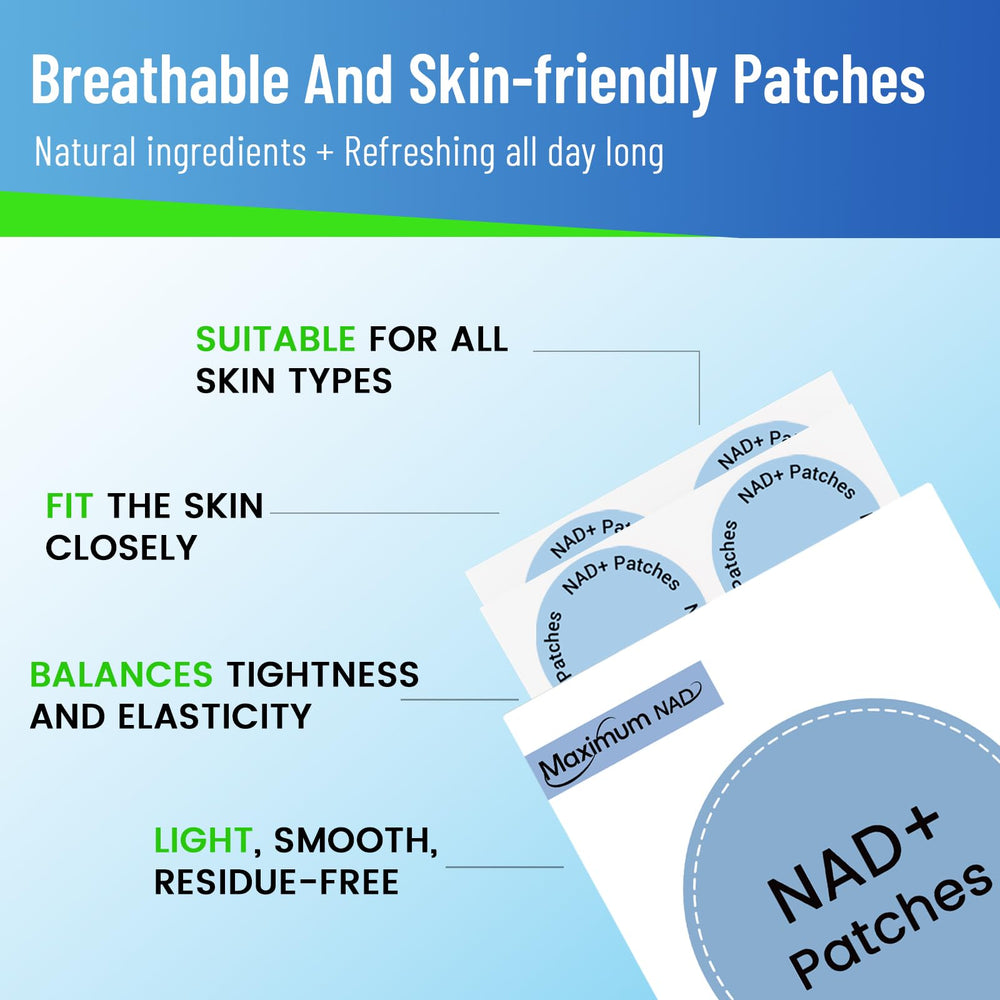Maximum NAD patch skin vitality focus for a radiant complexion.