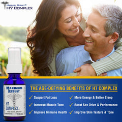 Maximum Result H7 Complex bottle label close-up emphasizing purity and USA manufacturing