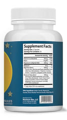 Maximum Slim Nighttime label design highlighting natural ingredients and clean formula benefits.