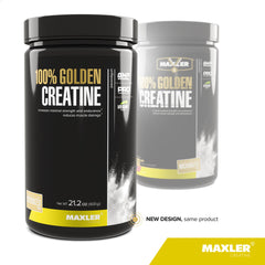 Maxler 100% Golden Creatine bottle on a clean counter, ready for daily use.