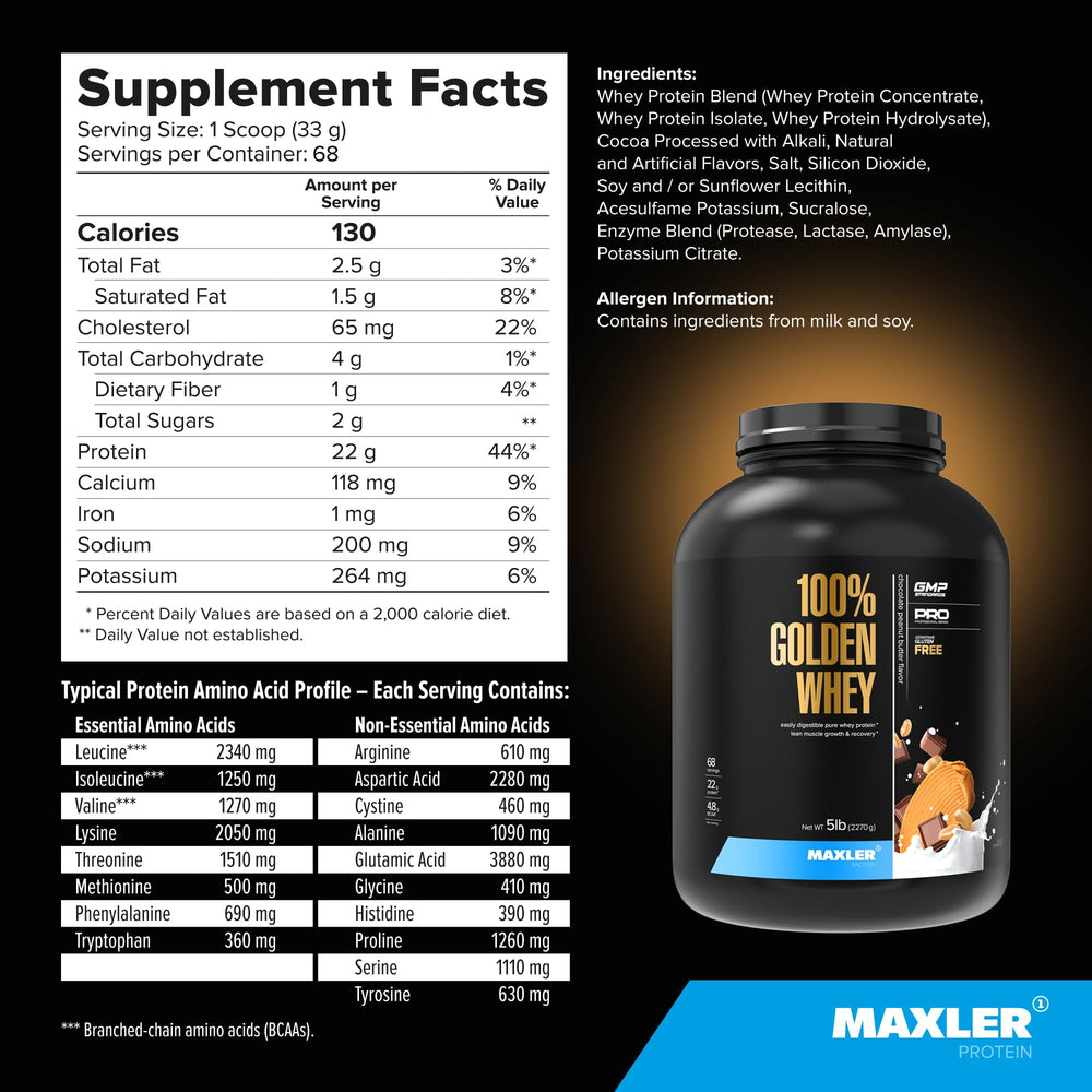 Enzyme blend in Maxler Golden Whey supports digestion and smooth intake