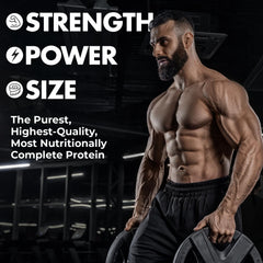 Max Muscle Maxpro Elite shake in glass showing creamy texture