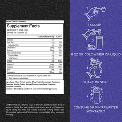 Max Muscle MaxPro Elite whey-casein blend image highlighting fast and sustained amino acid release.