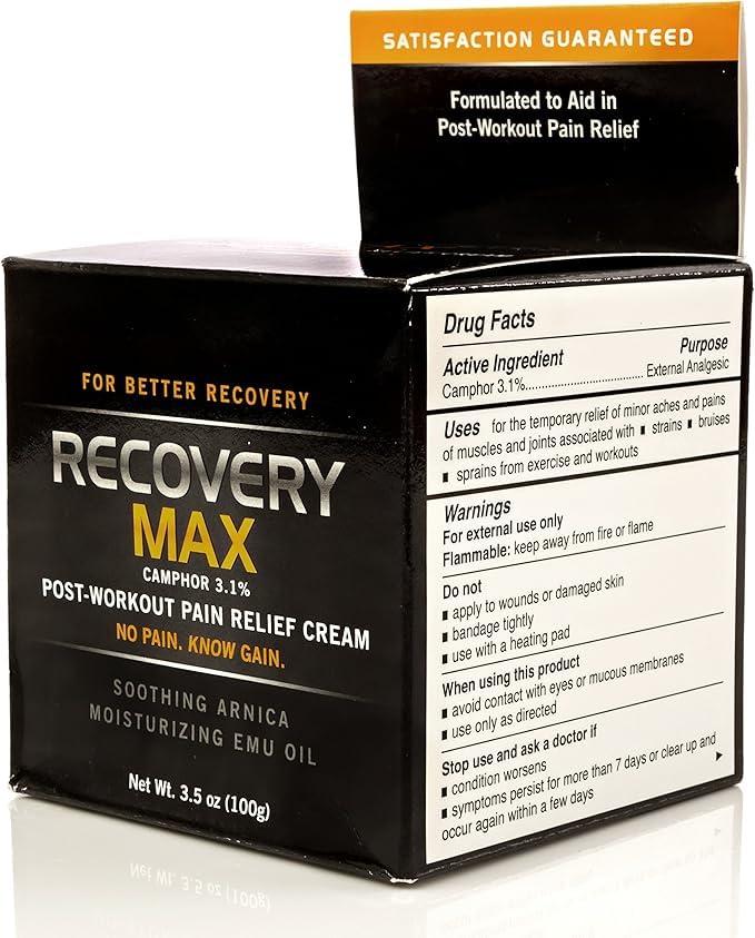 Applying RecoveryMax to a sore knee after training.