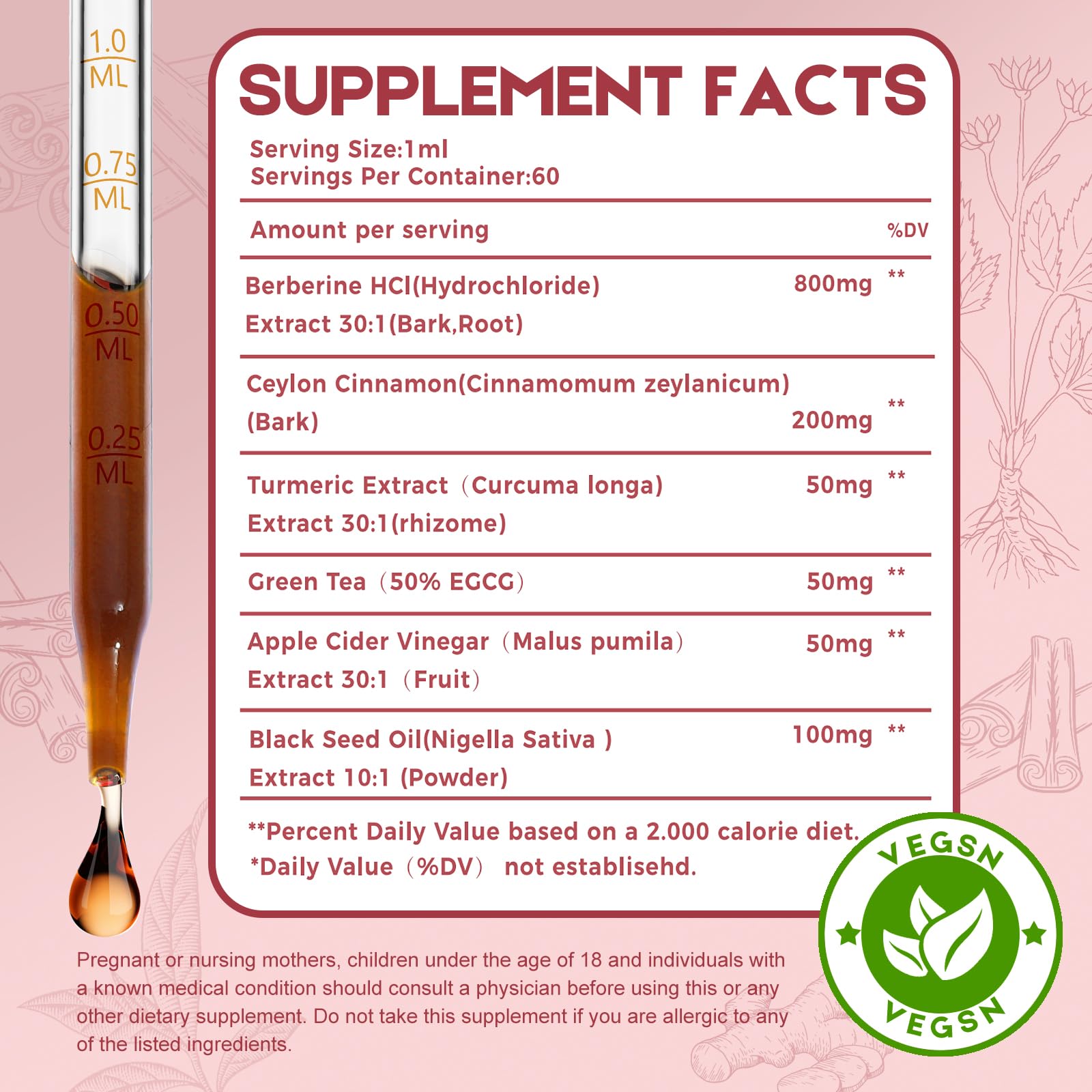 MaxuraFit dropper-dispense close-up showing precise 2 ml serving for convenient dosing