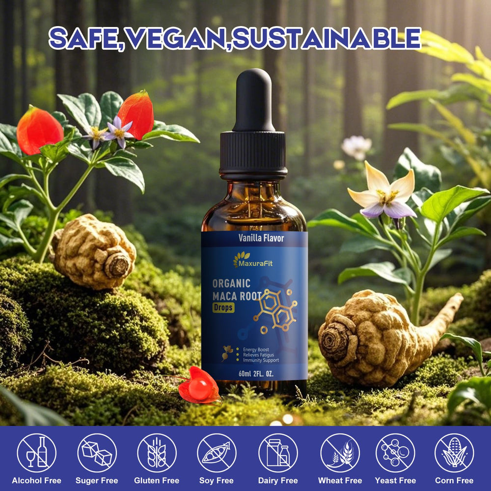 MaxuraFit L-Arginine Liquid Drops support nutrient delivery and performance focus.