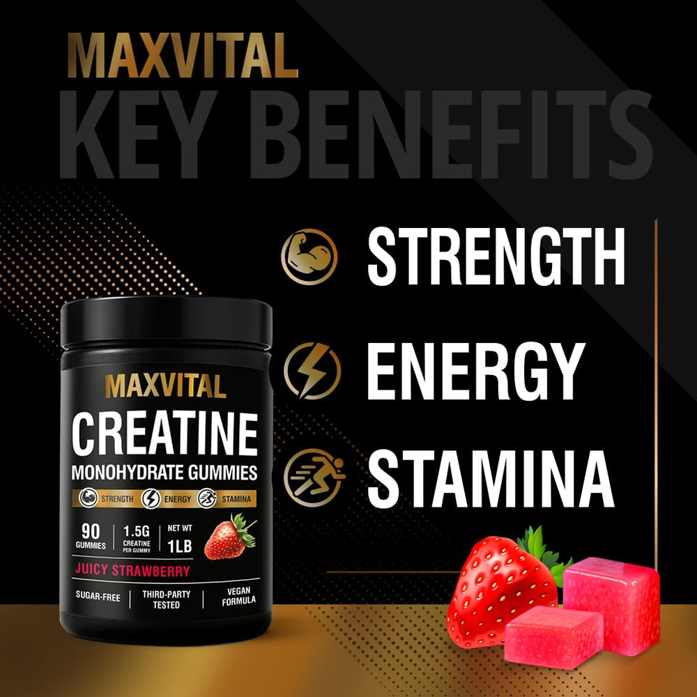 MAXVITAL gummies in gym bag ready for on‑the‑go use