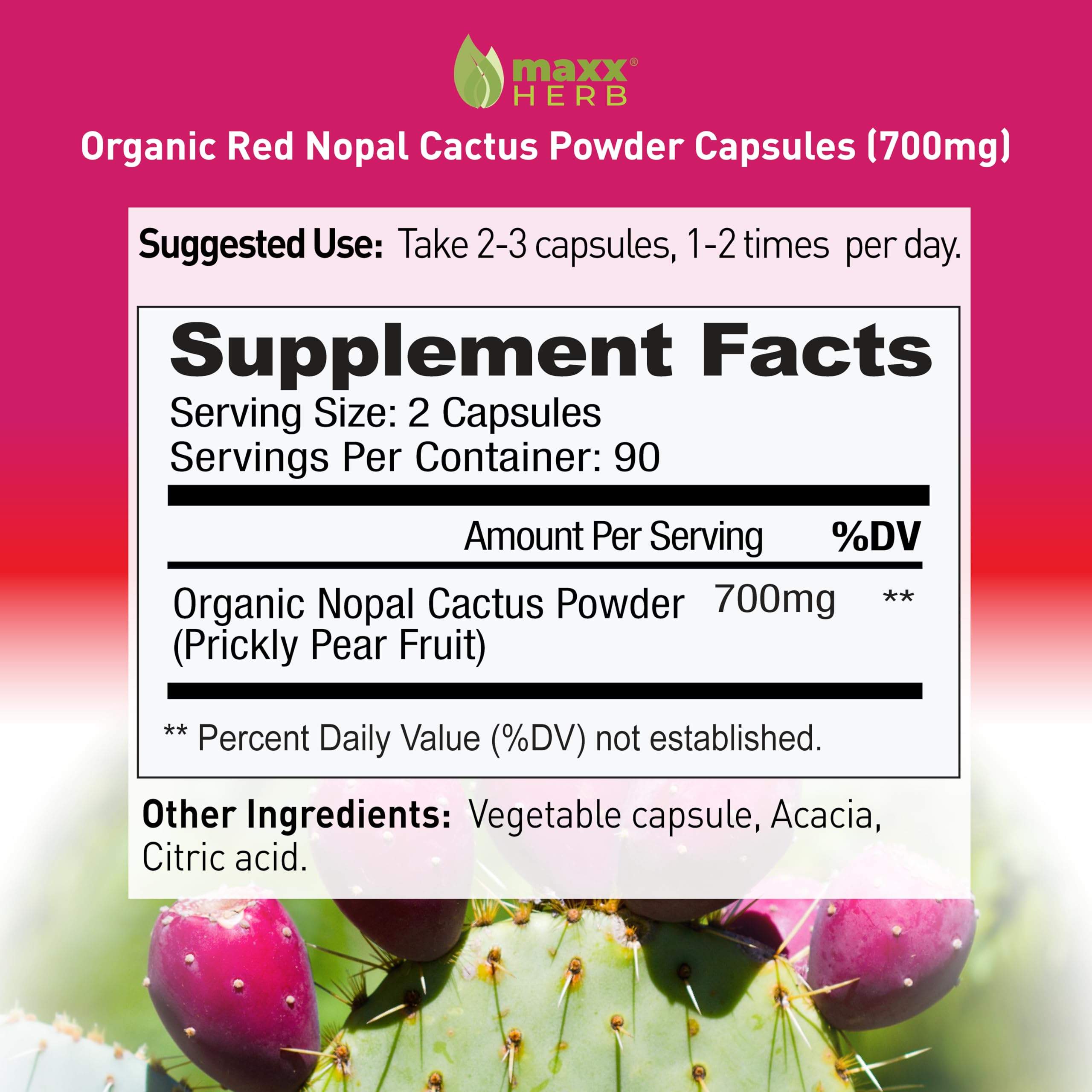 Maxx Herb hand-harvested Nopal cactus reflects sustainable farming practices
