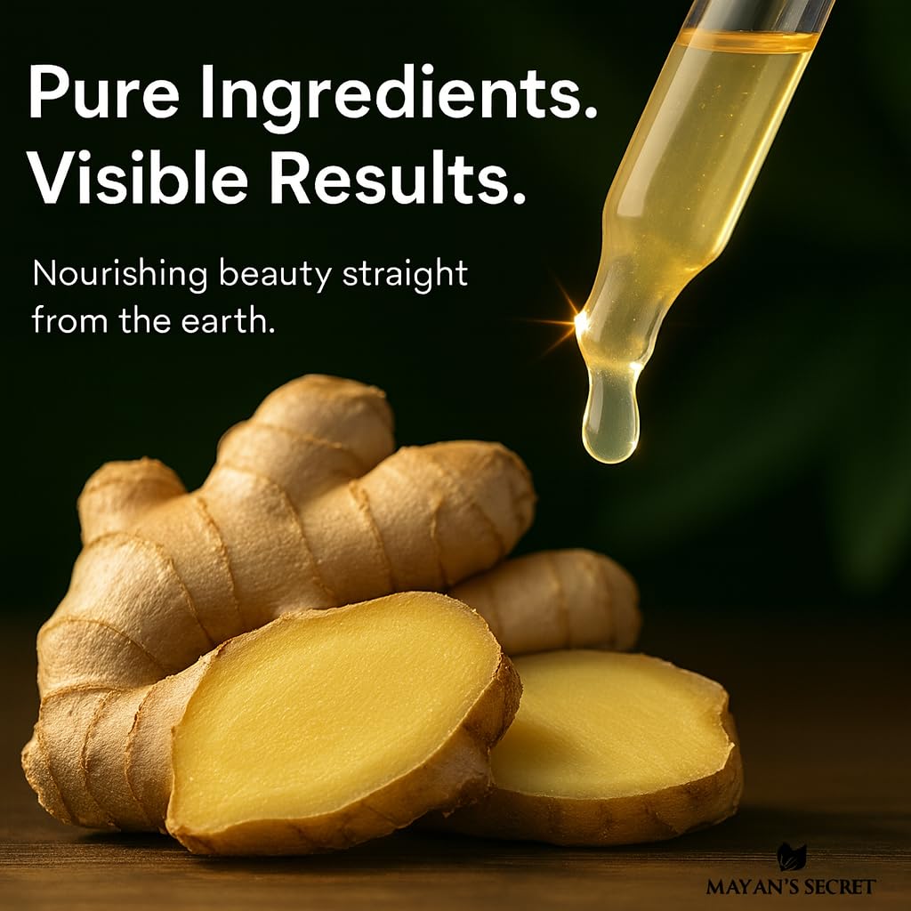 Mayan's Secret ginger root oil diffuser session releasing spicy warmth