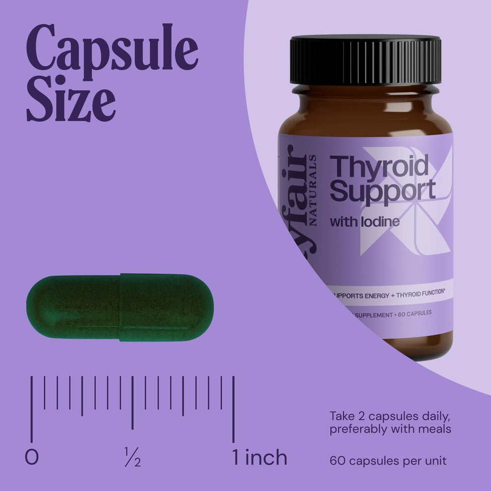 Mayfair Naturals Thyroid Support USA-made badge visible on packaging signaling quality.