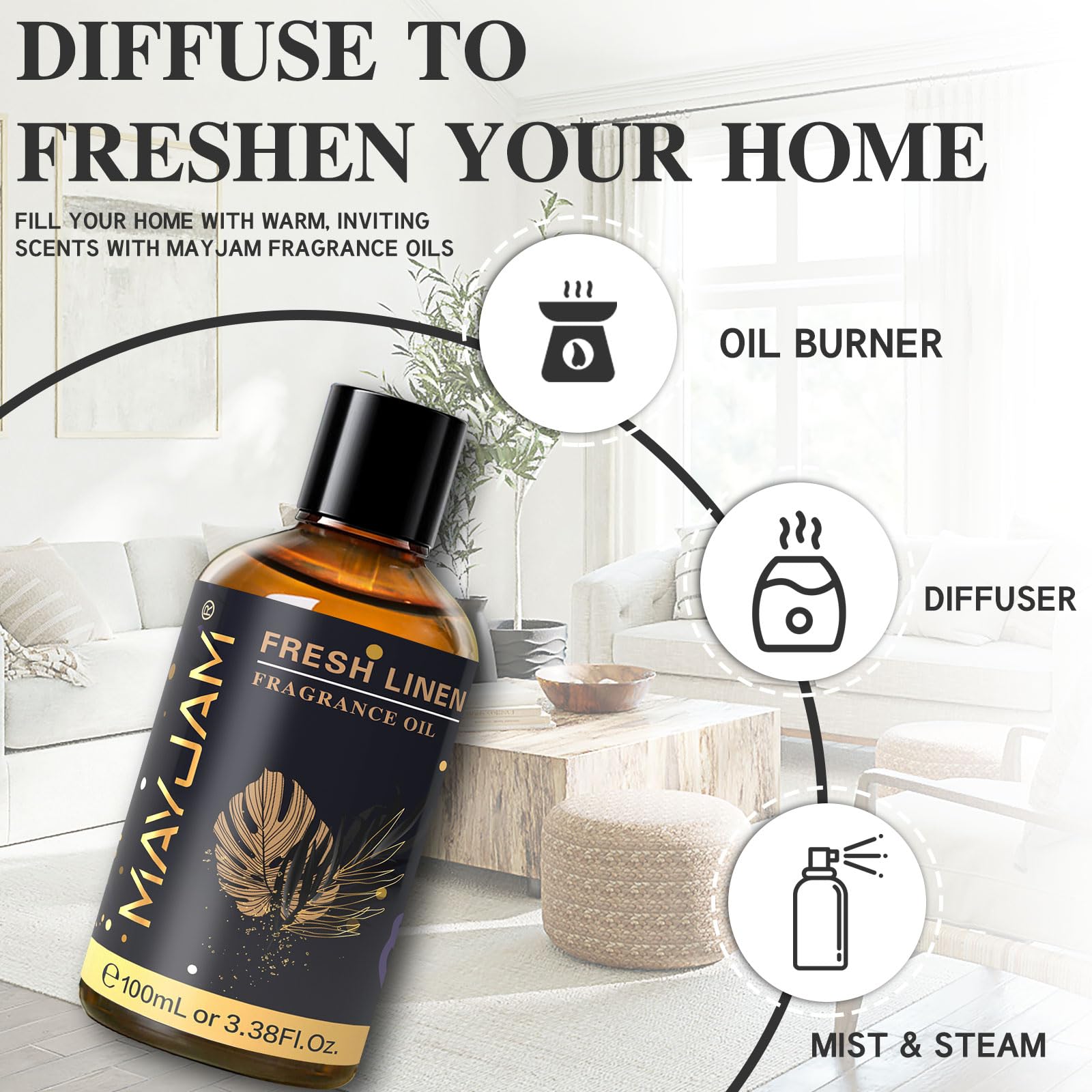 MAYJAM amber glass oil collection preserves fragrance quality