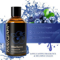 MAYJAM Blueberry fragrance oil in a diffuser creating a fresh home ambiance