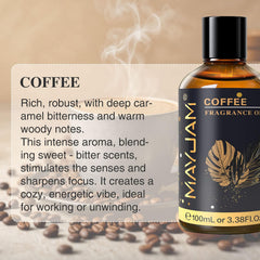 MAYJAM amber bottle closeup showing premium packaging.