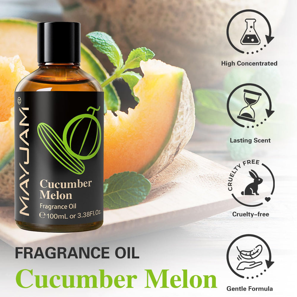 MAYJAM fragrance oil in diffuser setup for a clean, refreshing space.