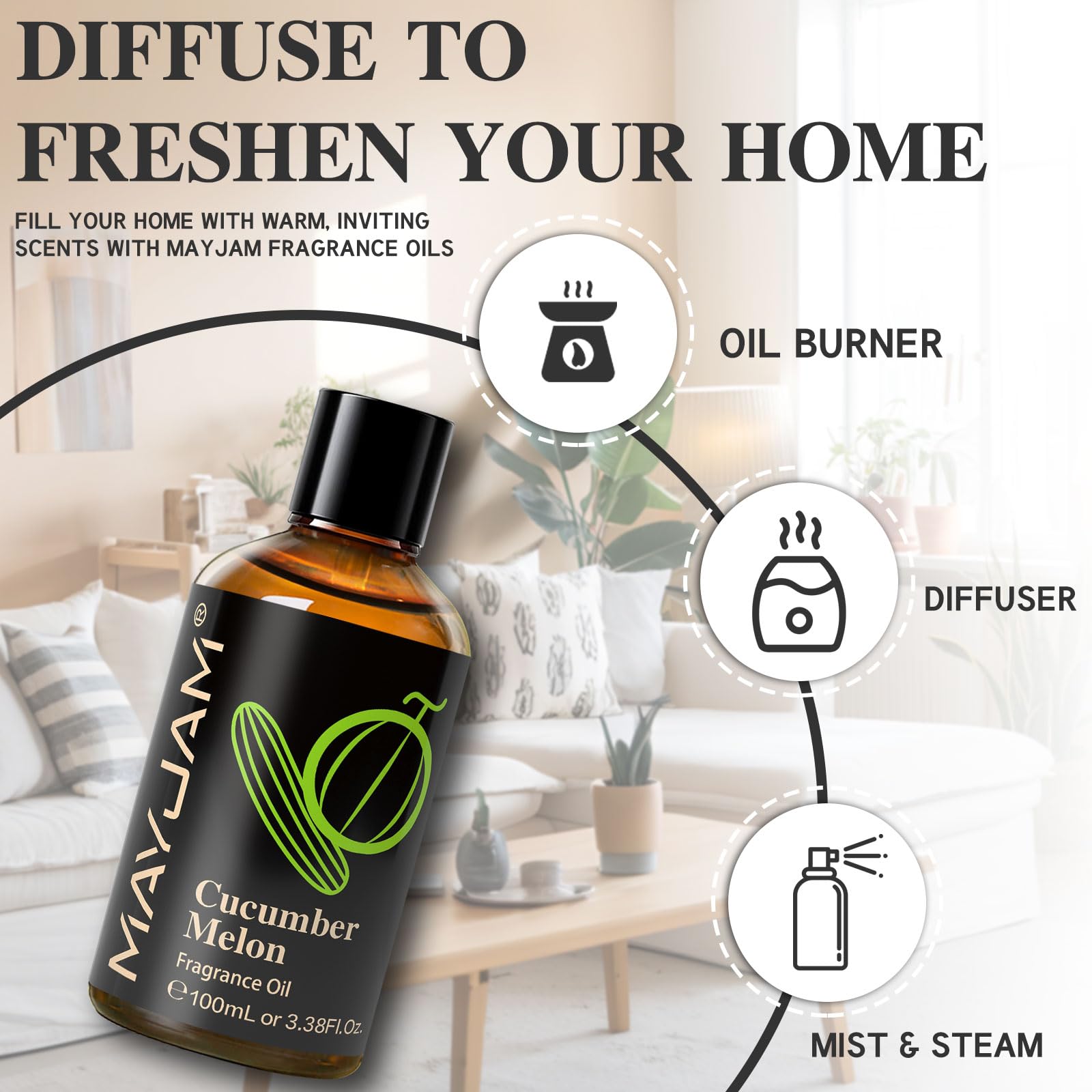 MAYJAM fragrance oil for DIY candle making and scent layering.