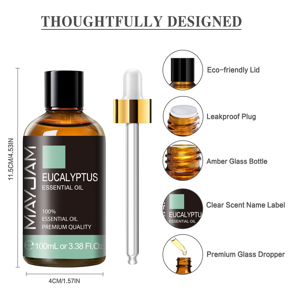 MAYJAM eucalyptus oil added to shampoo for scalp nourishment.