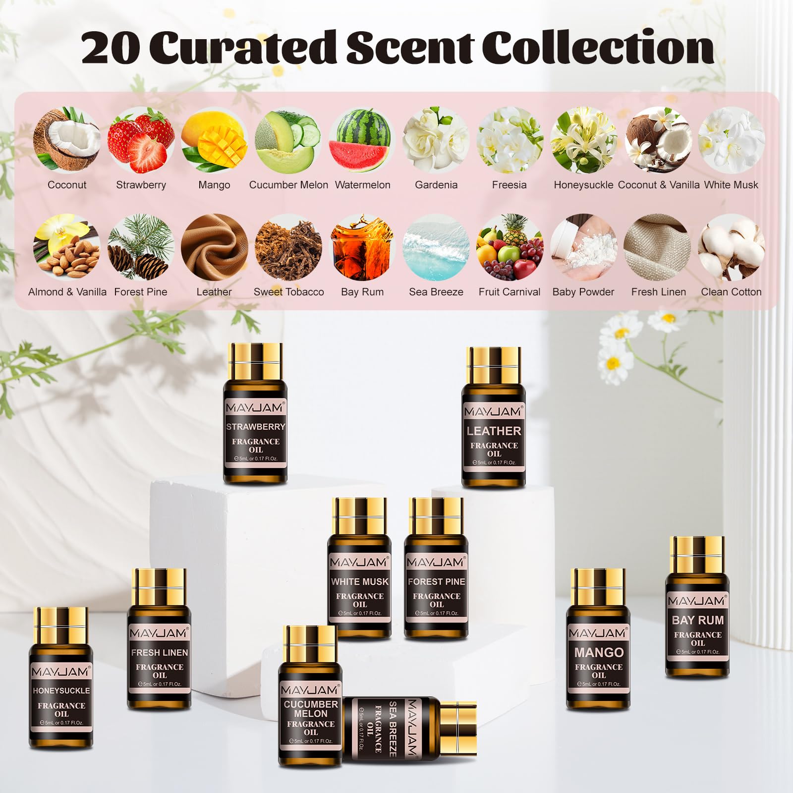 MAYJAM 20x5ml gift box, perfect for gifting fragrance lovers.