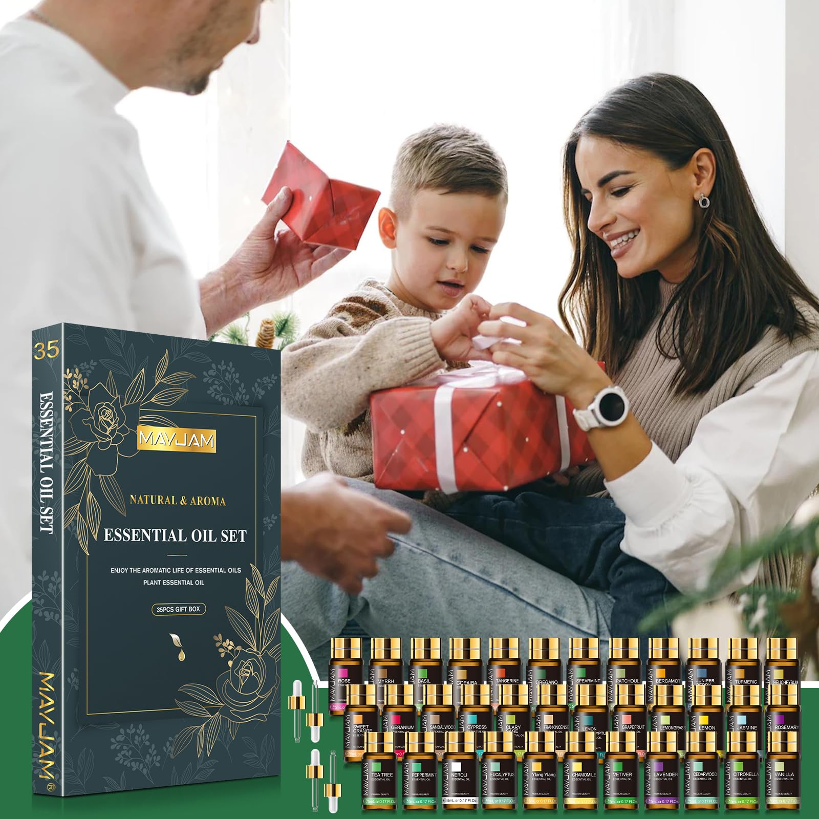 MAYJAM gift set display in elegant packaging, ready for gifting.