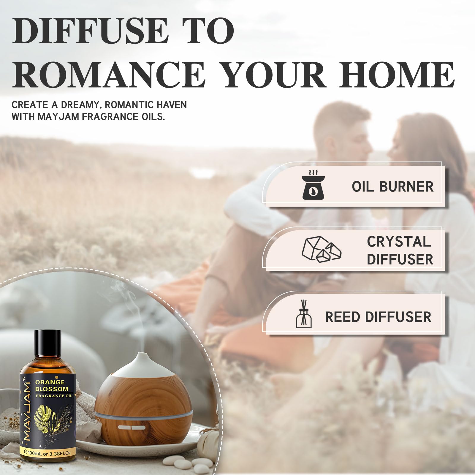 MAYJAM Orange Blossom DIY candle creation for vibrant scent.