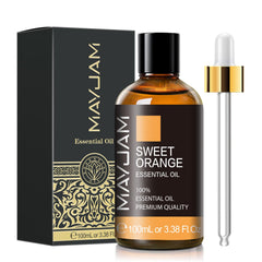 MAYJAM Sweet Orange Oil bottle in amber glass for premium aromatherapy at home