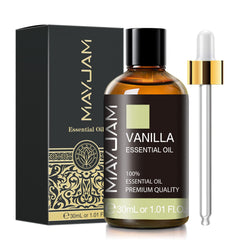 MAYJAM vanilla aroma diffuser blend enhances cozy spaces.