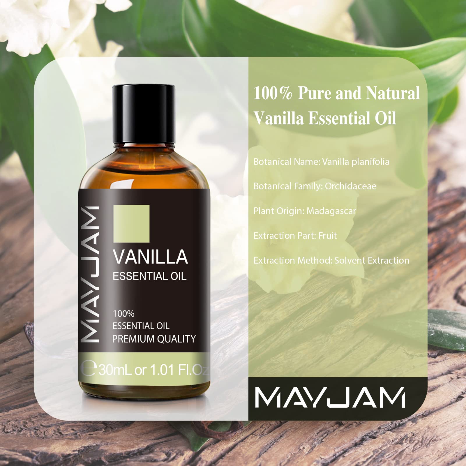 MayJAM vanilla essential oil for soap crafting adds inviting fragrance.