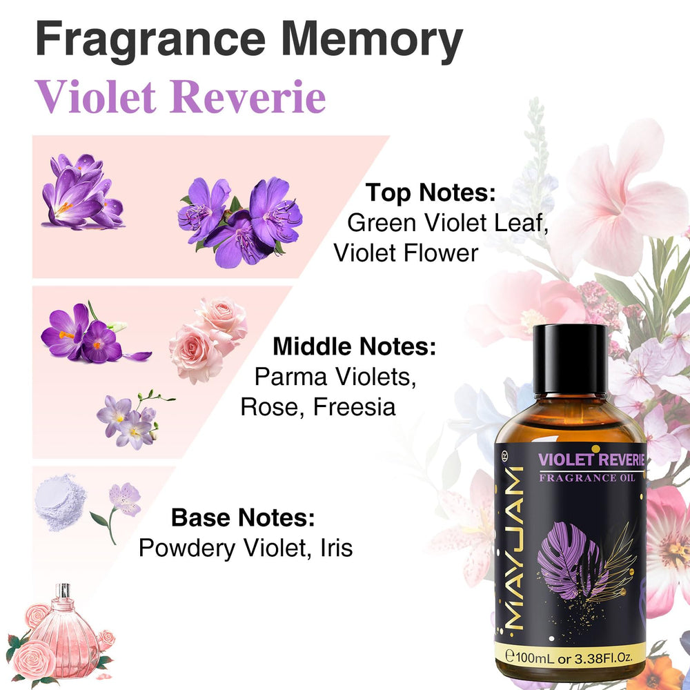 MAYJAM Violet Reverie floral scent creates nostalgic room atmosphere