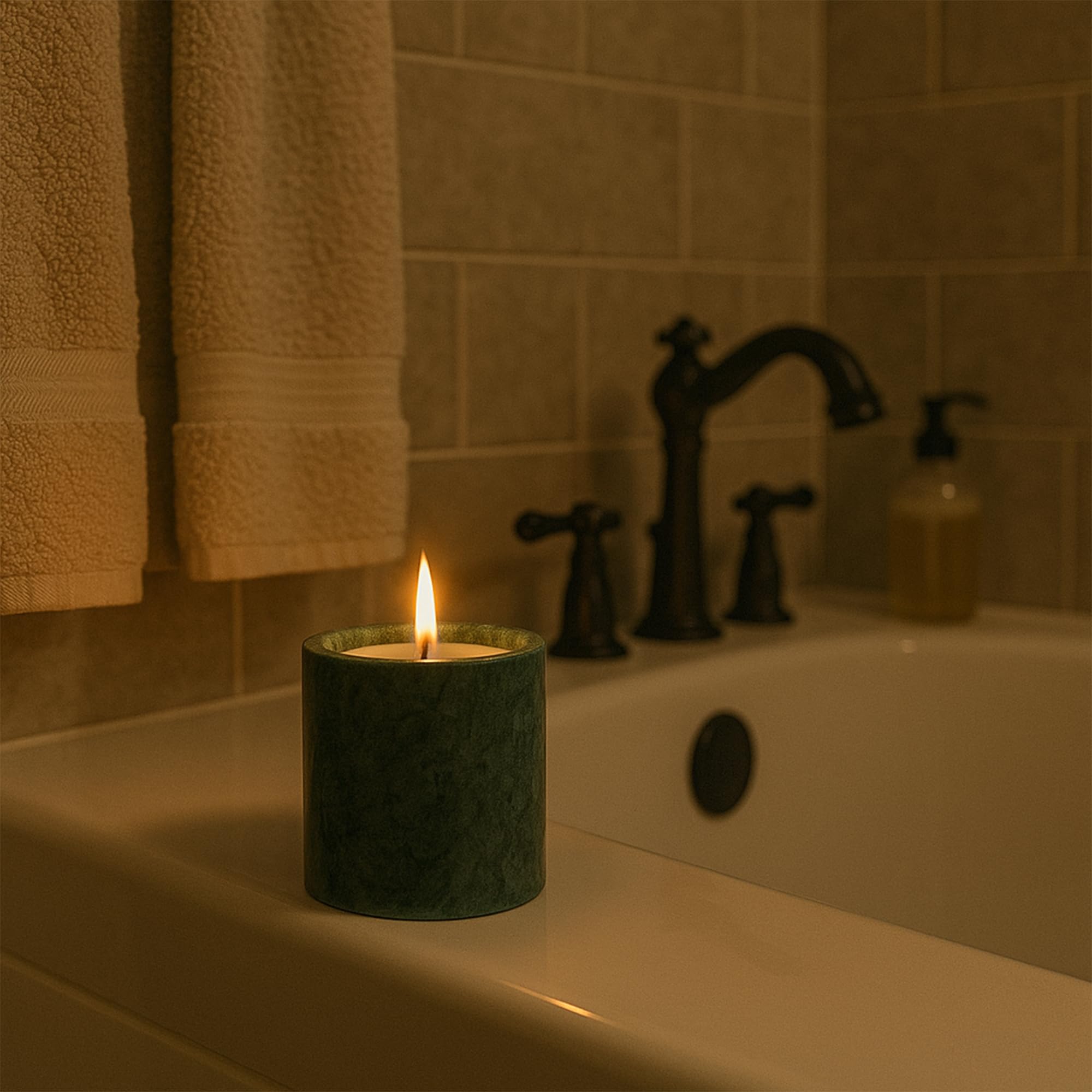 MAYROOM Candle in luxury decor creates a soft ambient glow in any room