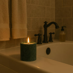 MAYROOM Candle in luxury decor creates a soft ambient glow in any room