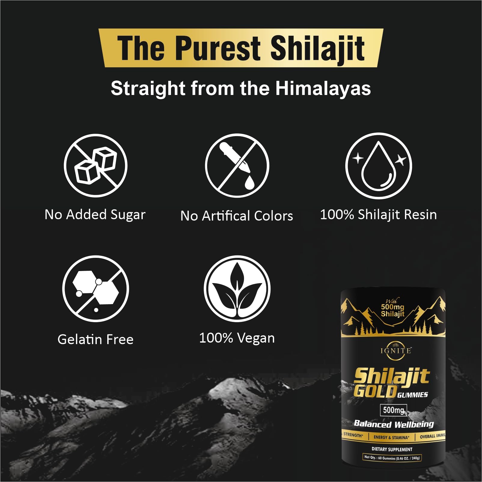 MBDH Wellness 75%+ Fulvic acid Shilajit for maximum absorption