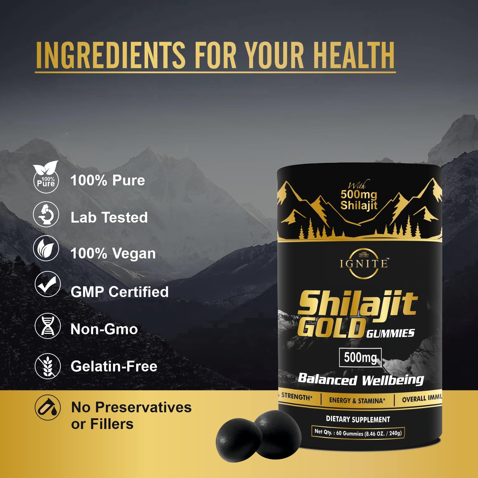 MBDH Wellness Tamarind-flavored Shilajit Gummies ready-to-go for busy days