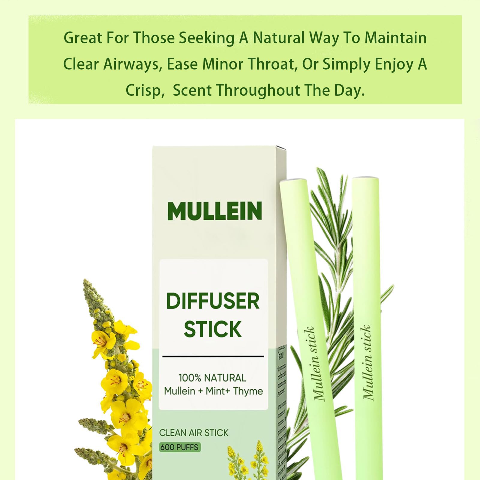 MCArthur Mullein Diffuser Pen tips for daily use.