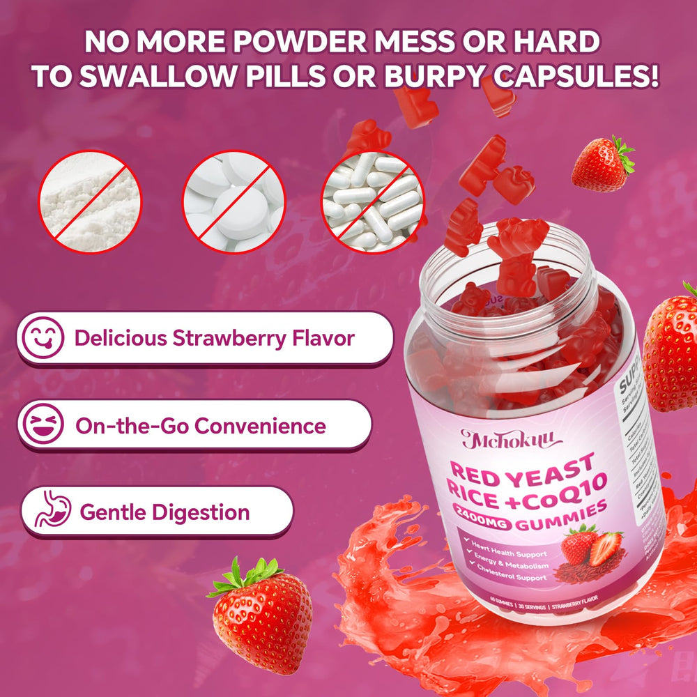 Mchokuu 2-in-1 formula with red yeast rice and CoQ10 ingredients
