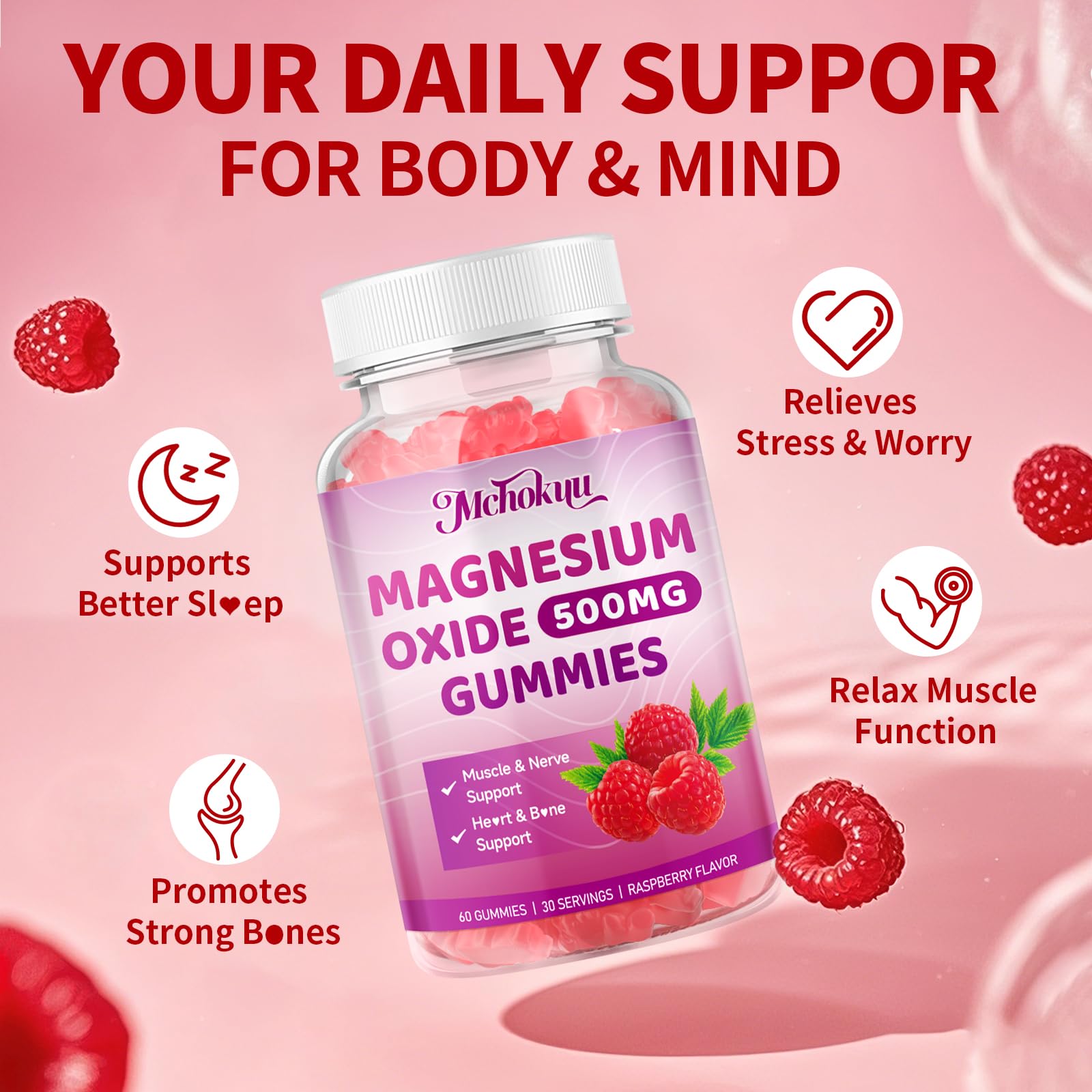 Kids and adults enjoy Mchokuu gummies for convenient magnesium on the go