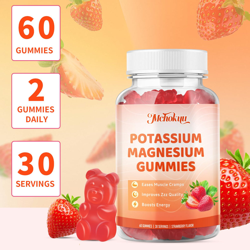 Mchokuu gummies in hand for on-the-go daily supplement.