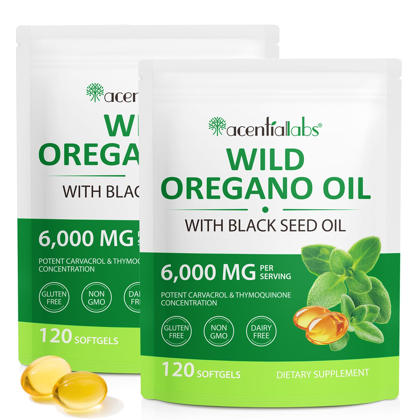 Mcukv Oil of Oregano with Black Seed Oil bottle for daily digestive and immune support