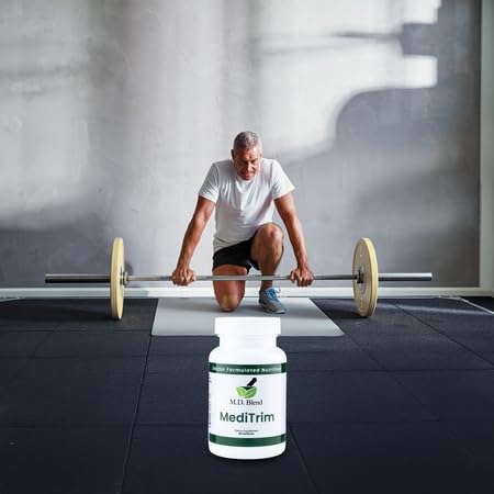 Green coffee bean visual with MediTrim for natural energy.