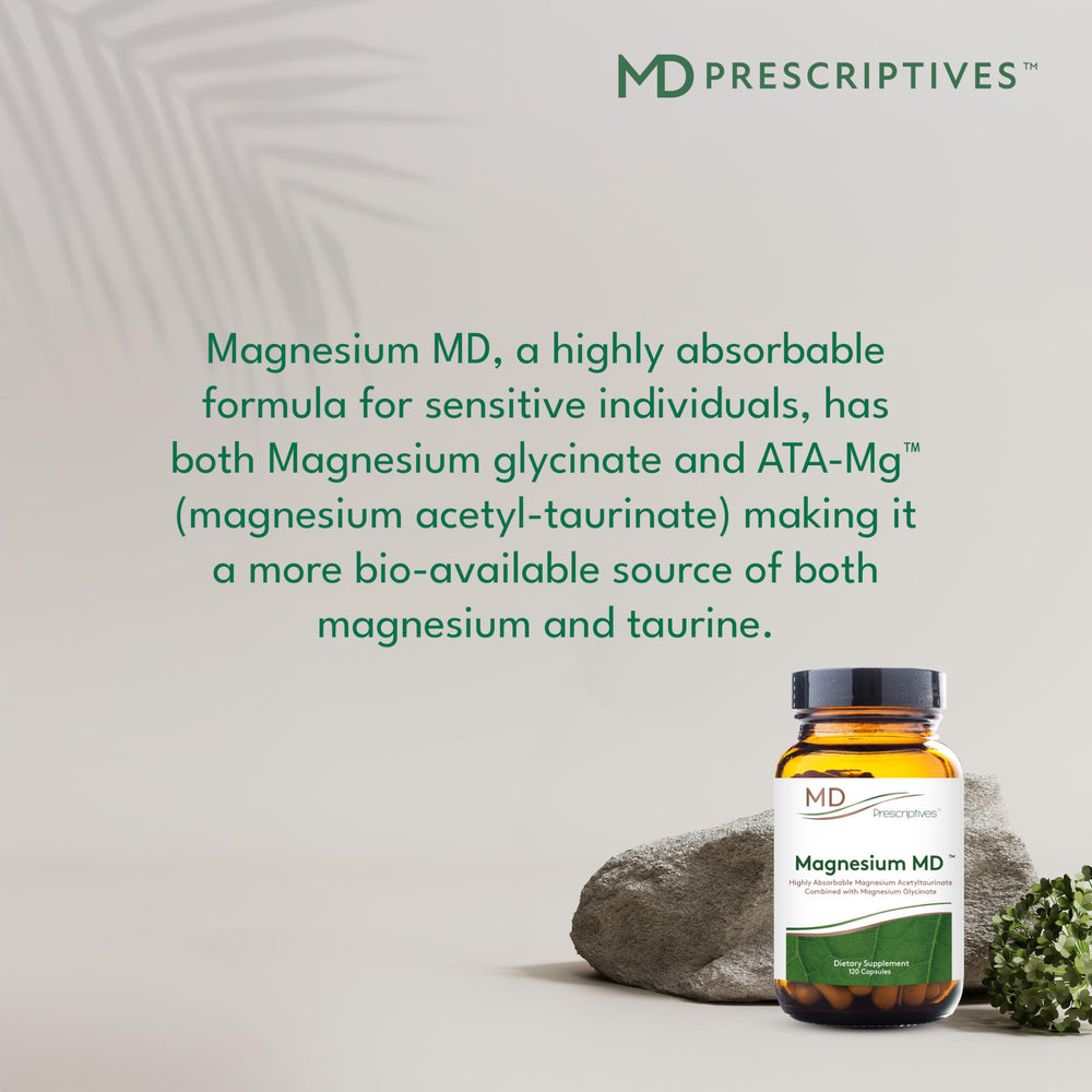 Magnesium MD label notes GMO-free hypoallergenic formula made in the USA