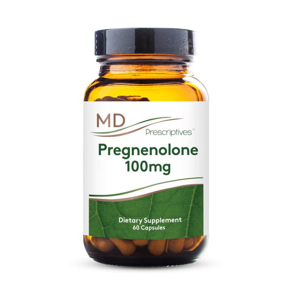 MD Prescriptives Pregnenolone bottle hero supports balanced energy