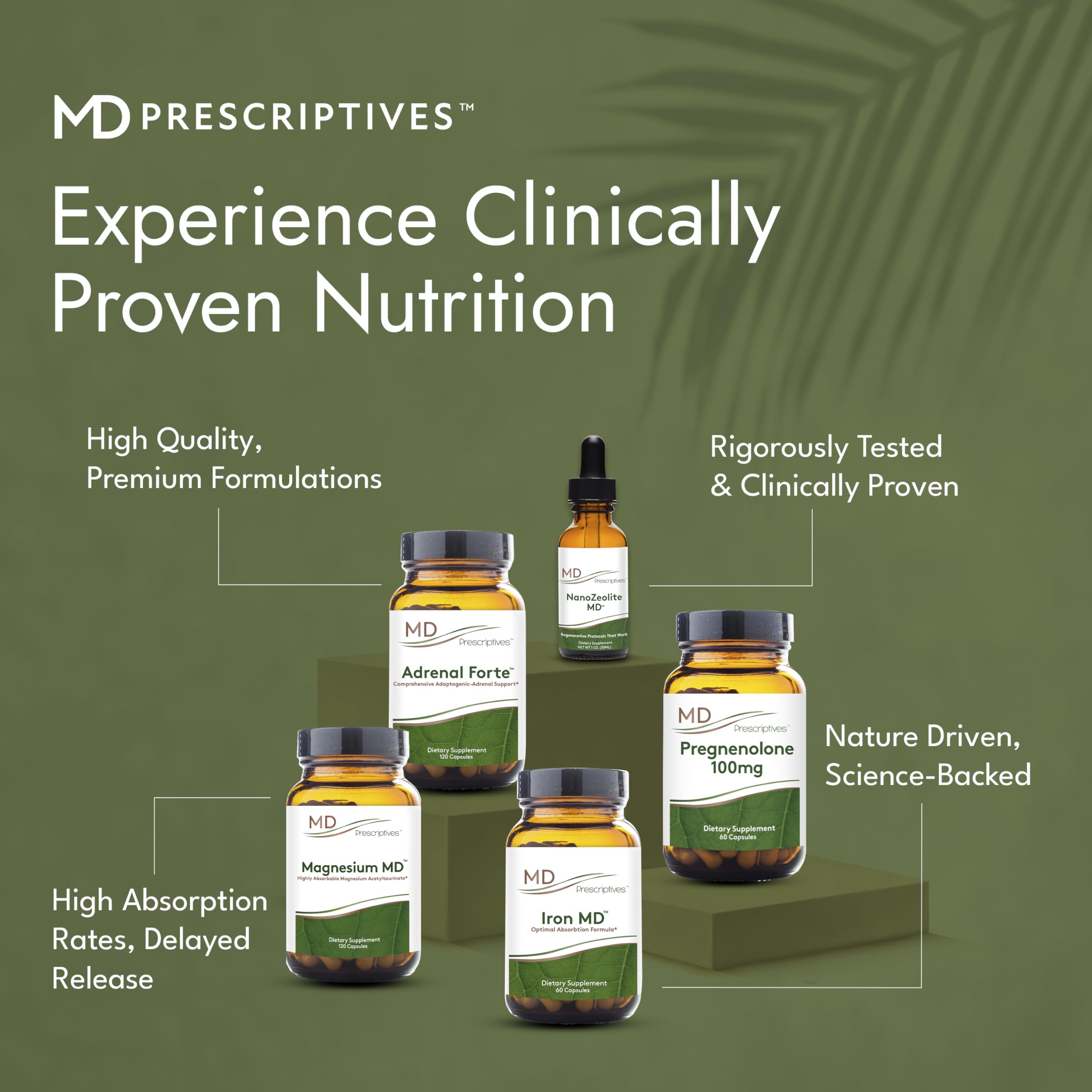 MD Prescriptives Pregnenolone daily-use bottle supports everyday wellness